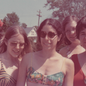 a group of people taking a photo