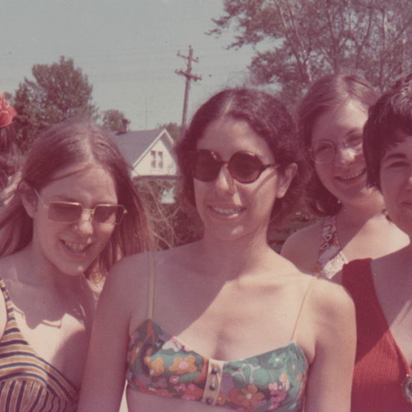 a group of people taking a photo